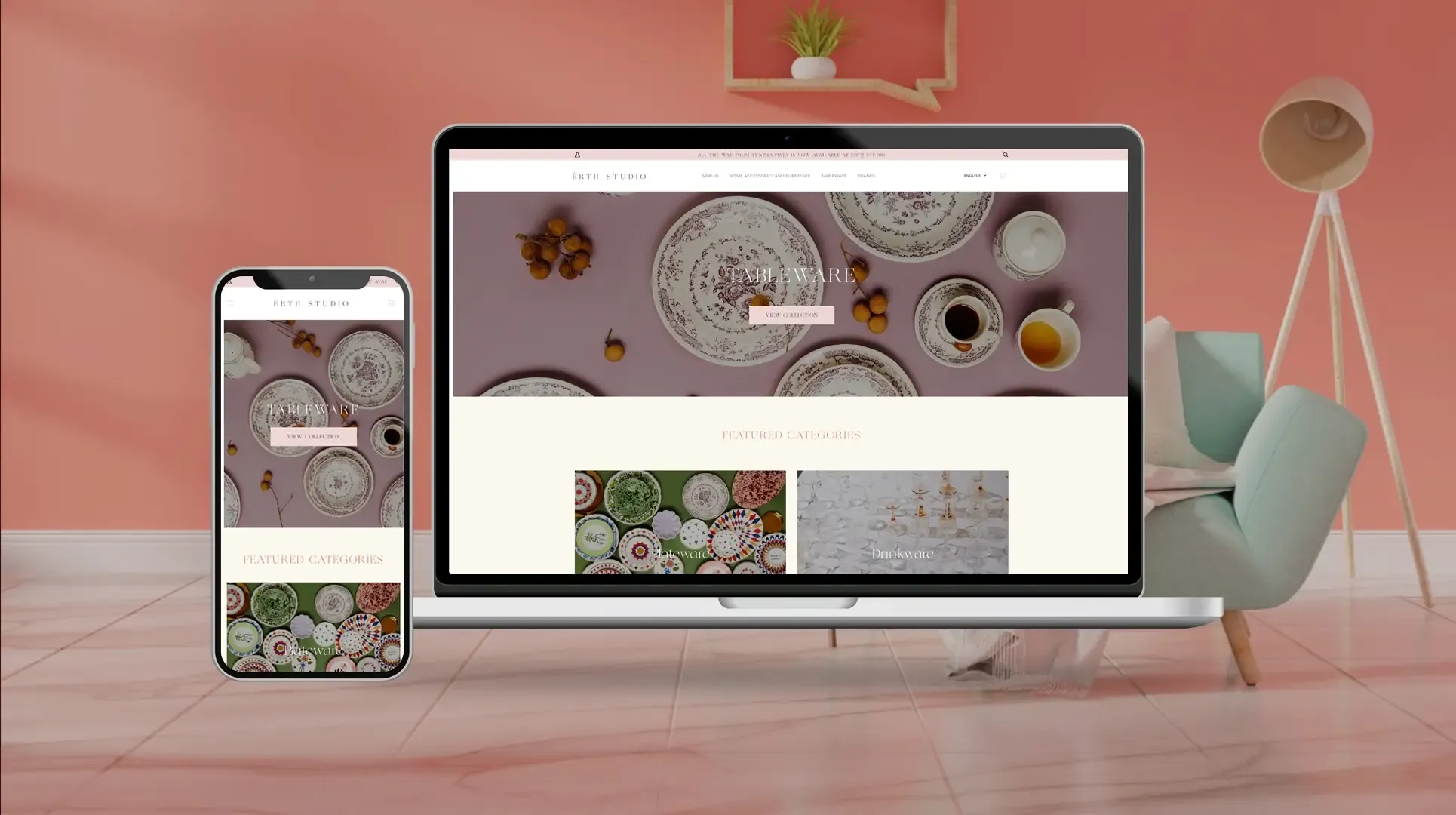 ERTH STUDIO HOME ACCESSORIES & TABLEWARE SHOPIFY STORE 