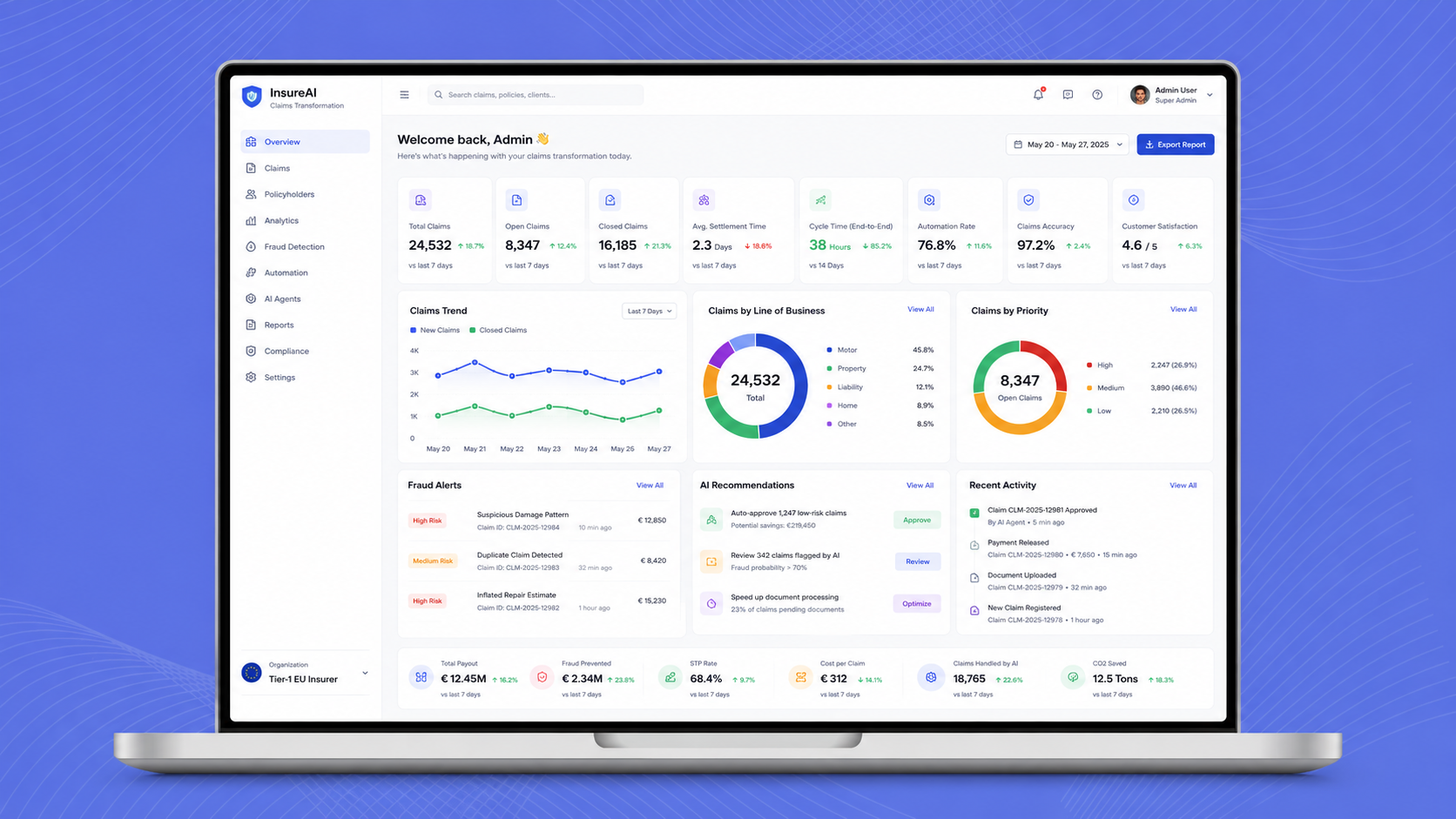 How a Tier-1 P&C Insurer Rebuilt Claims Operations Around an Agentic AI Workforce 