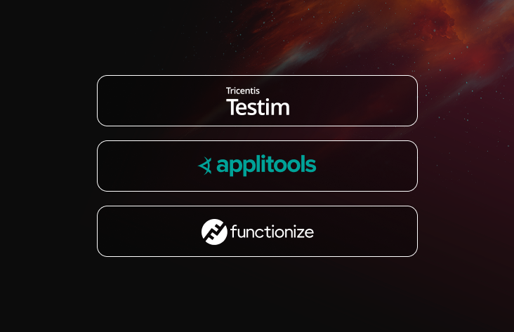 Testim Applitools Functionze