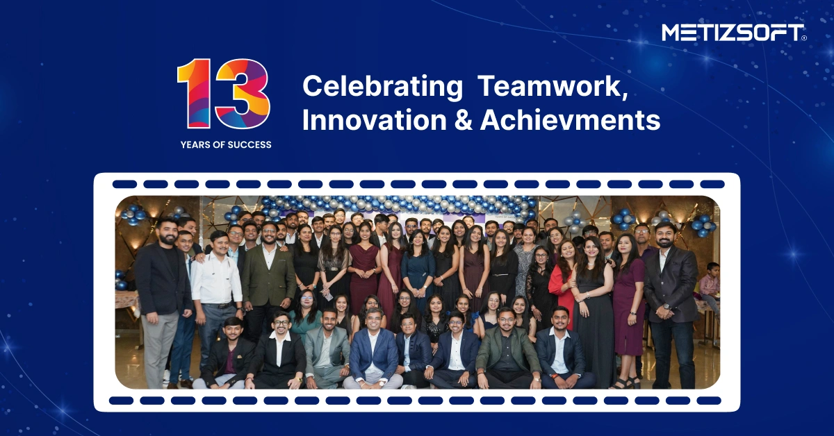Celebrates 13 Years of Metizsoft: A Journey of Growth, Team Spirit & Innovation