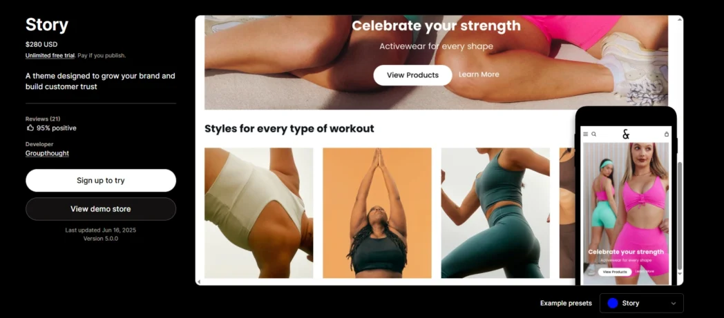 Story Shopify Theme