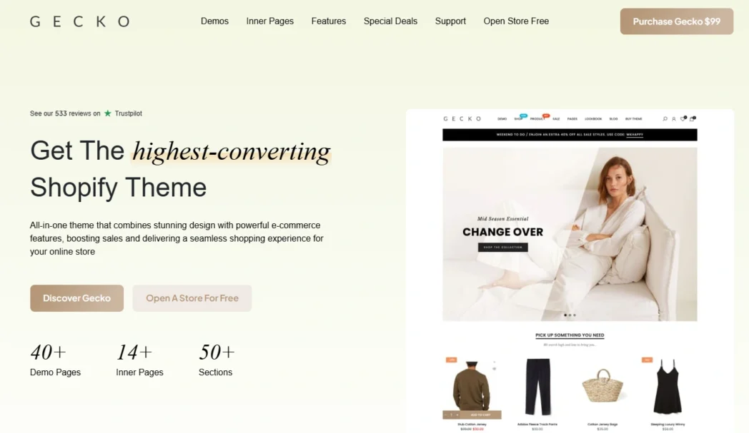Gecko Shopify Theme