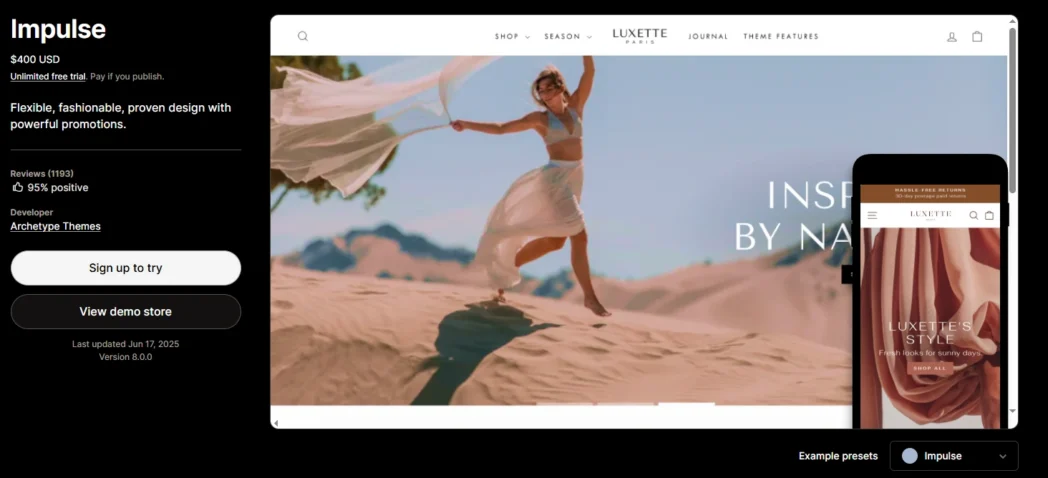 Impulse Shopify Theme